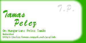 tamas pelcz business card